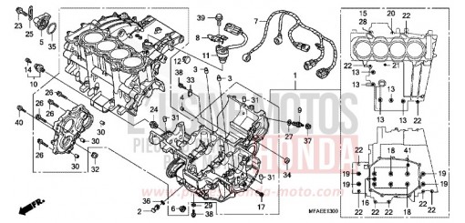 CARTER MOTEUR CBF1000A de 2010